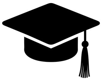 Graduation Cap Silhouette Svg, Graduation Clipart, Class of 2026 Clipart for Cricut & Glowforge, Instant Download