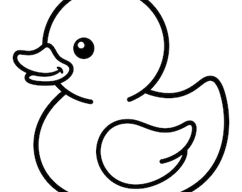 Rubber Duck Svg, Clipart, Vector, Duck with Sunglasses Svg, Baby Duck Clipart, Instant Download