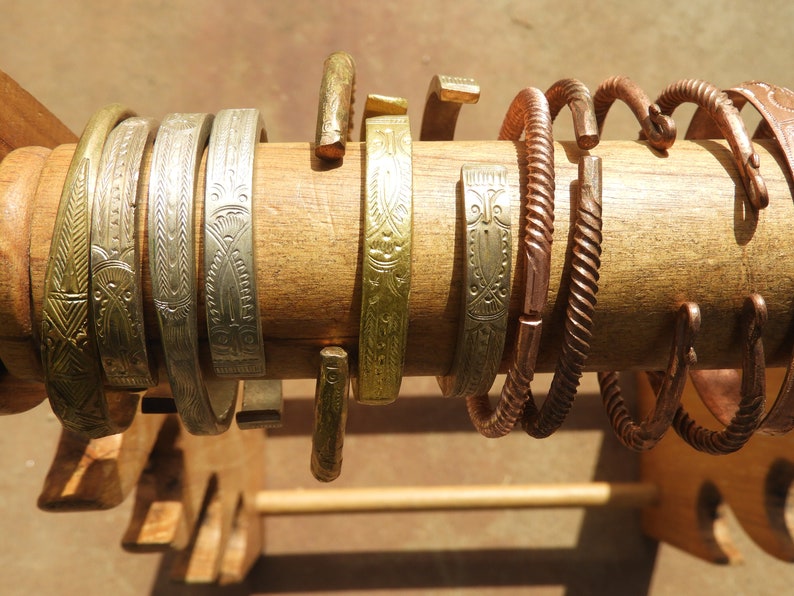 Black Hmong Copper & Other Metal Bracelets From Sapa Vietnam Etsy