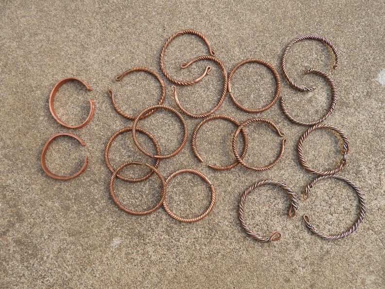 Black Hmong Handmade Copper Bracelets From Sapa Vietnam Etsy