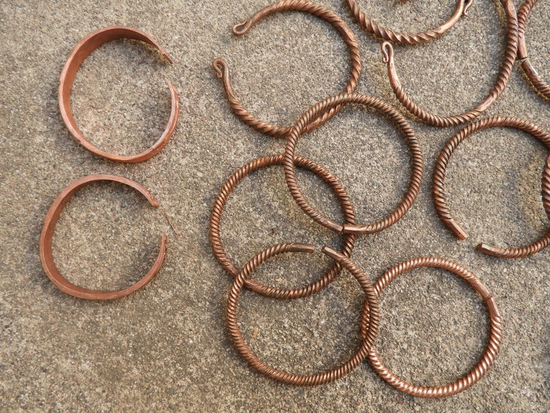 Black Hmong Handmade Copper Bracelets From Sapa Vietnam Etsy