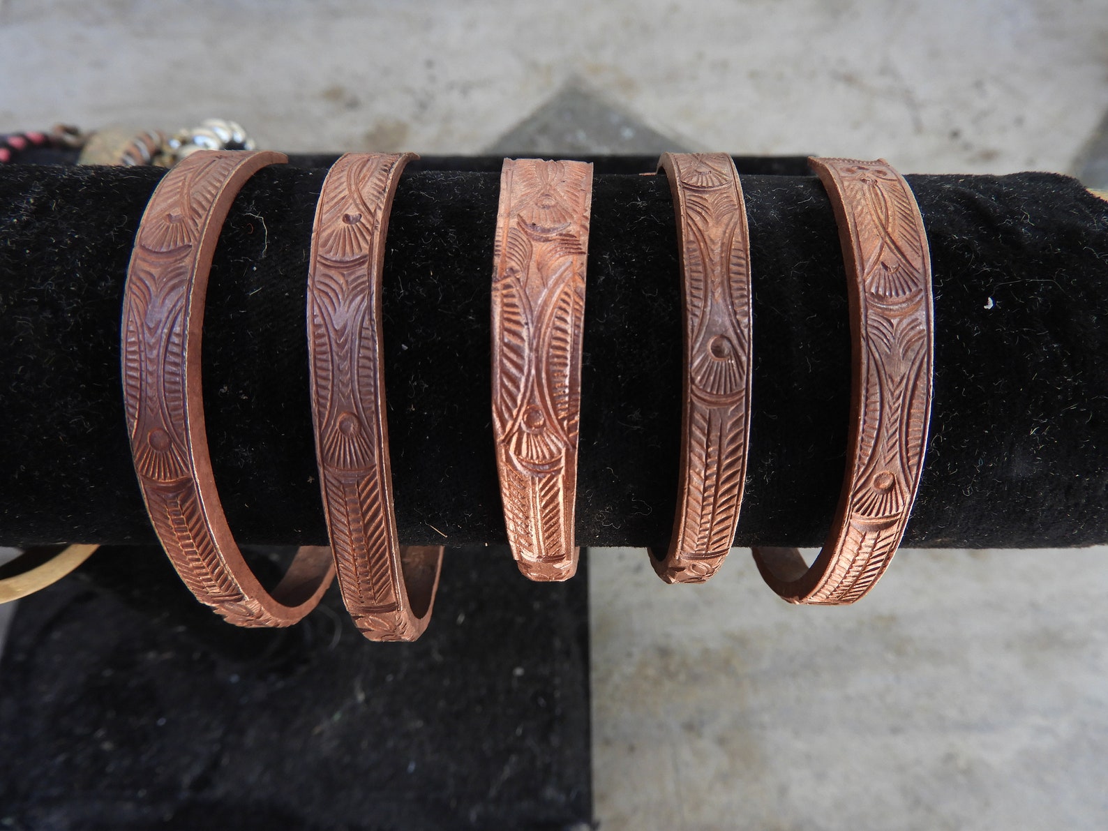 Black Hmong Handmade Copper Bracelets from Sapa Vietnam | Etsy