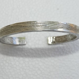 Handmade Black Hmong Traditional Sterling Silver Bracelet from Lao Chai Vietnam