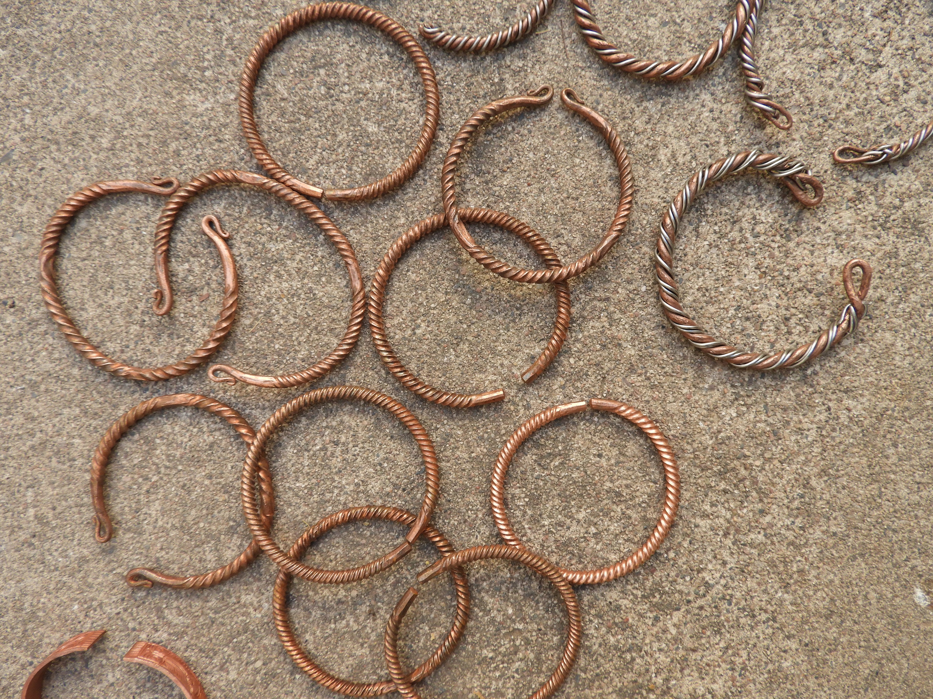 Black Hmong Handmade Copper Bracelets From Sapa Vietnam Etsy