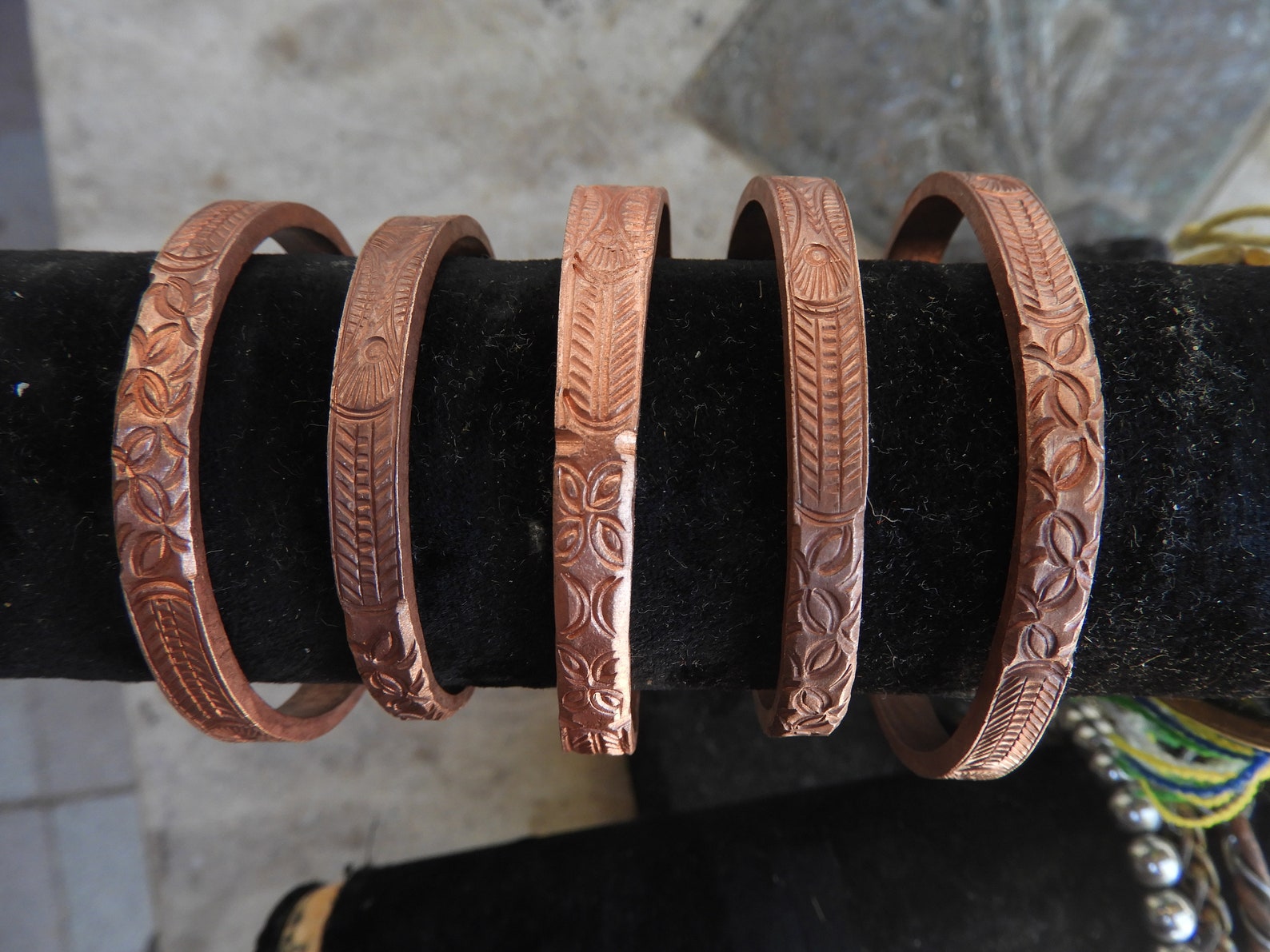 Black Hmong Handmade Copper Bracelets from Sapa Vietnam Etsy