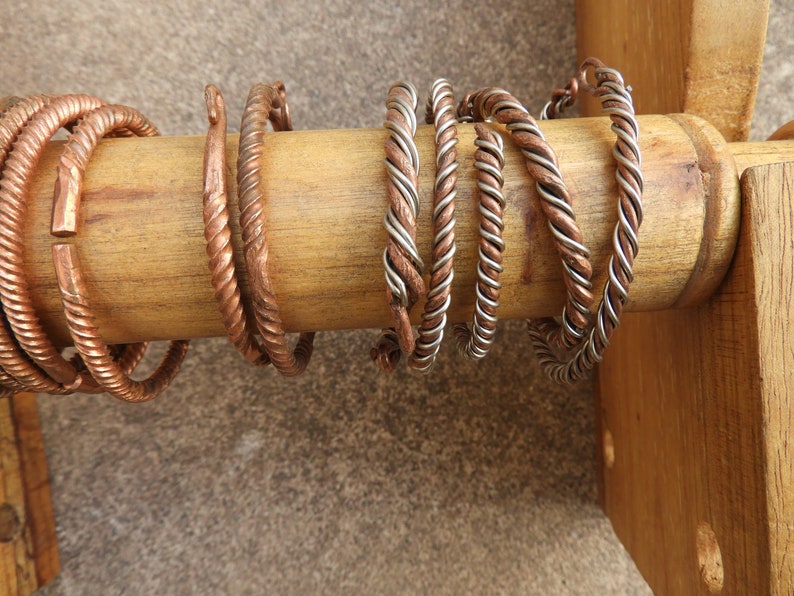 Black Hmong Handmade Copper Bracelets From Sapa Vietnam Etsy