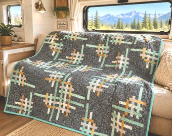 Travel Quilt | Road Trip Blanket | Camper & RV Decor | Handmade Throw Quilt