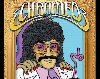 Chromeo - gigposter - San Francisco CA - 2008