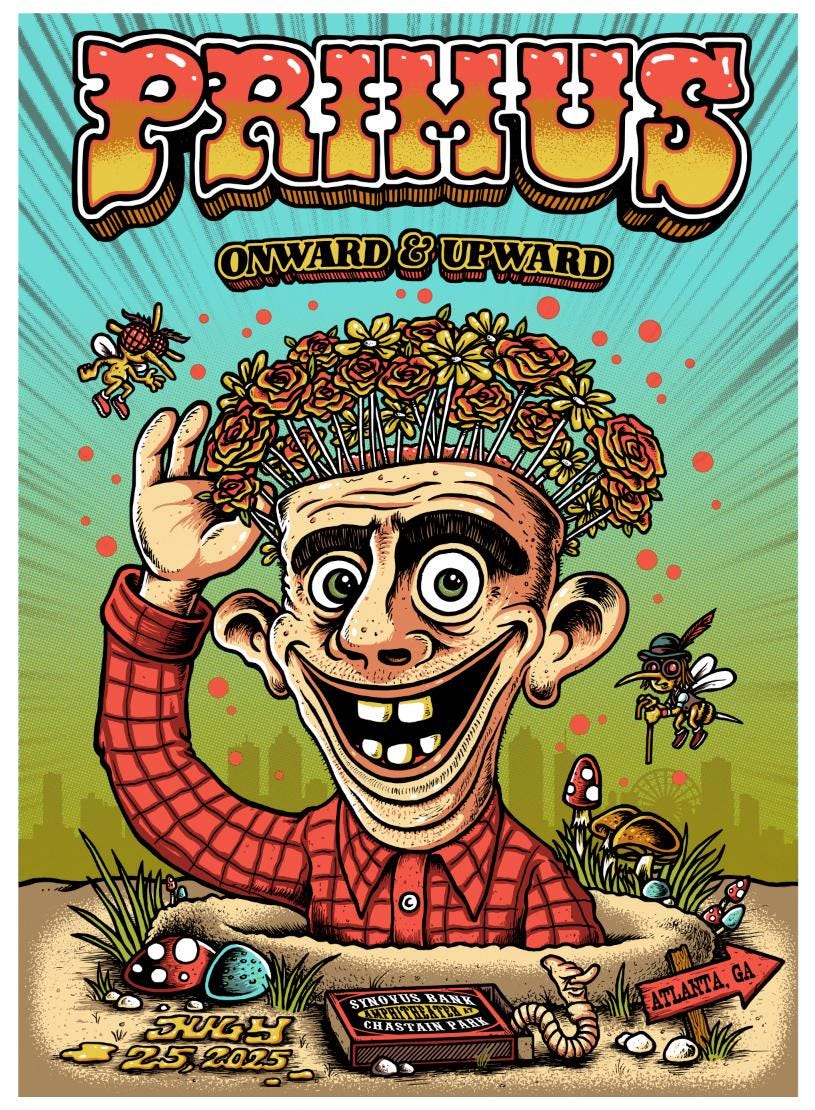 Primus - Atlanta, GA - Gigposter - 2025 - Etsy