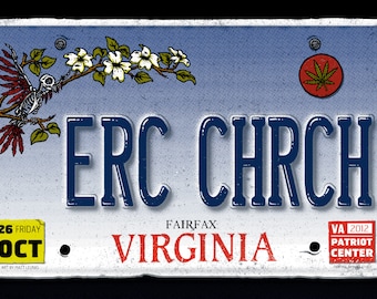 Eric Church - gigposter - Fairfax VA - 2012