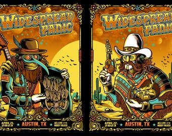 Widespread Panic - Austin, TX - gigposter - 2023