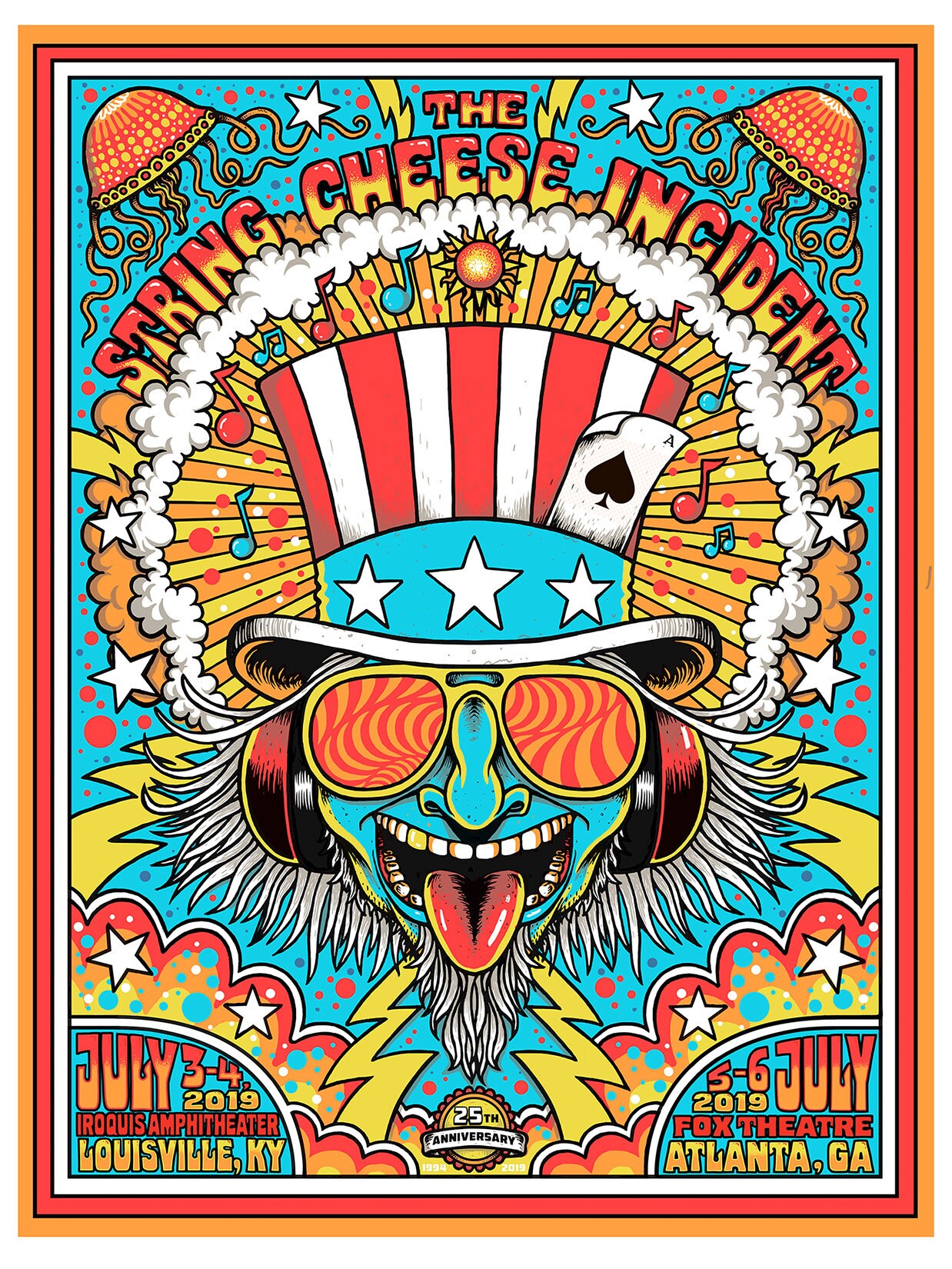 The String Cheese Incident ポスター 限定750枚 The String Cheese Incident - Spring Tour 2024 — Conscious