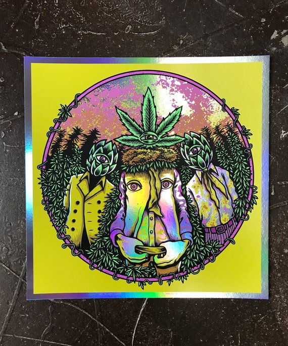 Purple Haze - LP Strain Art Print - Etsy