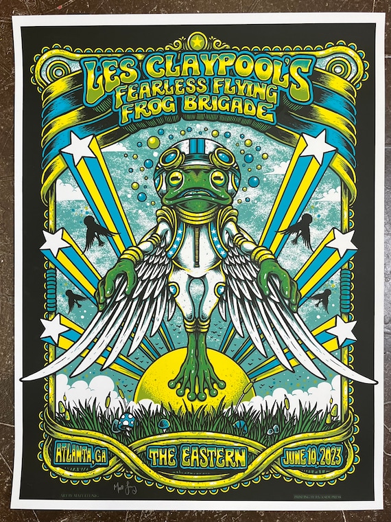 Les Claypool's Fearless Flying Frog Brigade - Gigposter - Atlanta