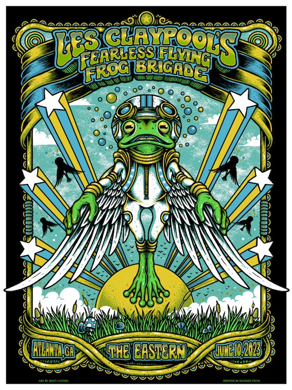 RADWIMPS 激レアフライヤー Les Claypool's Fearless Flying Frog Brigade - Gigposter - Atlanta