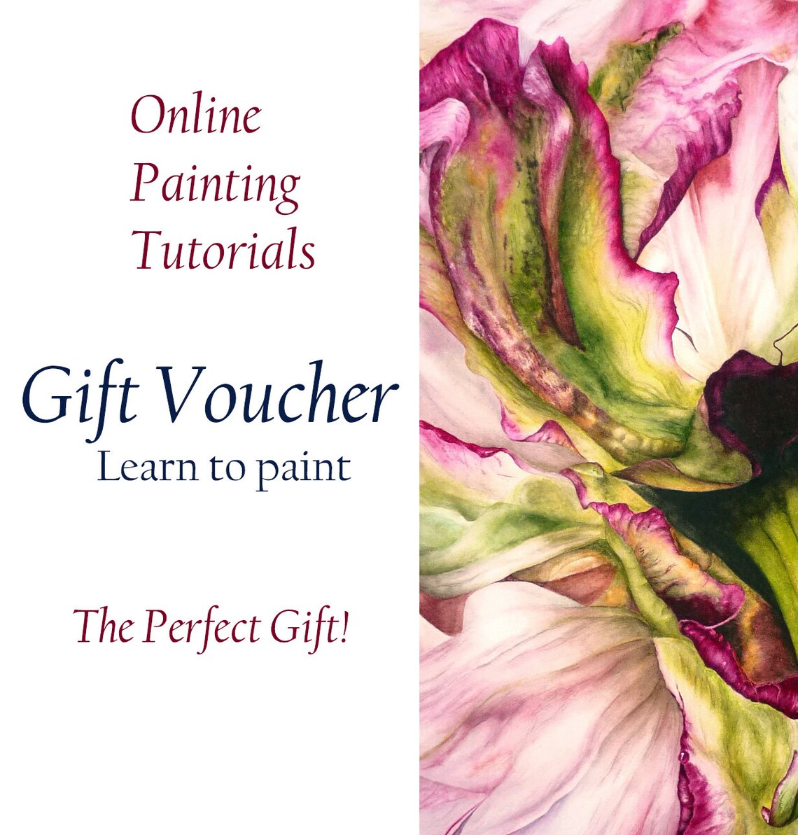 Learn to Paint Gift Voucher for Watercolor Painting Tutorials Etsy