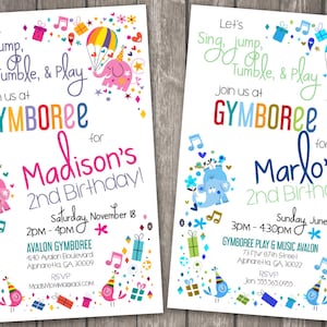 Children&#39;s Gym Birthday Invitation * Birthday * Shower * Party * Gymboree * Digital, Printable File