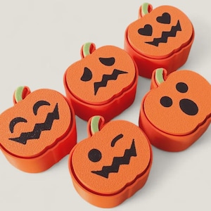 Halloween pompoen fidget clickers | Jack o' lantern 3D-geprint sensorisch speelgoed