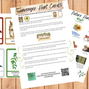 Nature Scavenger Hunt Cards