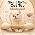 Giant Q-Tip Cat Toy \u2013 Catnip Kicker Stick, Felt Plush Chew Toy for Teething & Hunting, Unique Funny Gift for Cat Lovers