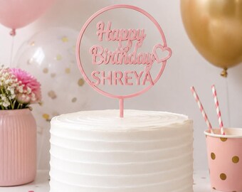 Personalisierte 3D Gedruckt Cake Topper | Benutzerdefinierte Name und Alter Geburtstag Topper | Kinder & Erwachsene Party Dekoration | Versand aus Australien