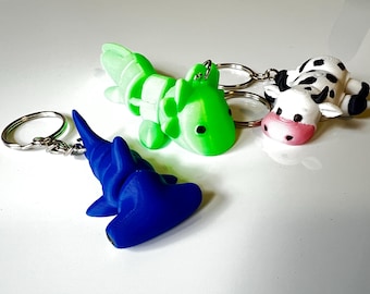 Gelenktier Schlüsselanhänger - 3D gedrucktes flexibles Fidget Spielzeug | Niedliche Geschenkidee | Australien