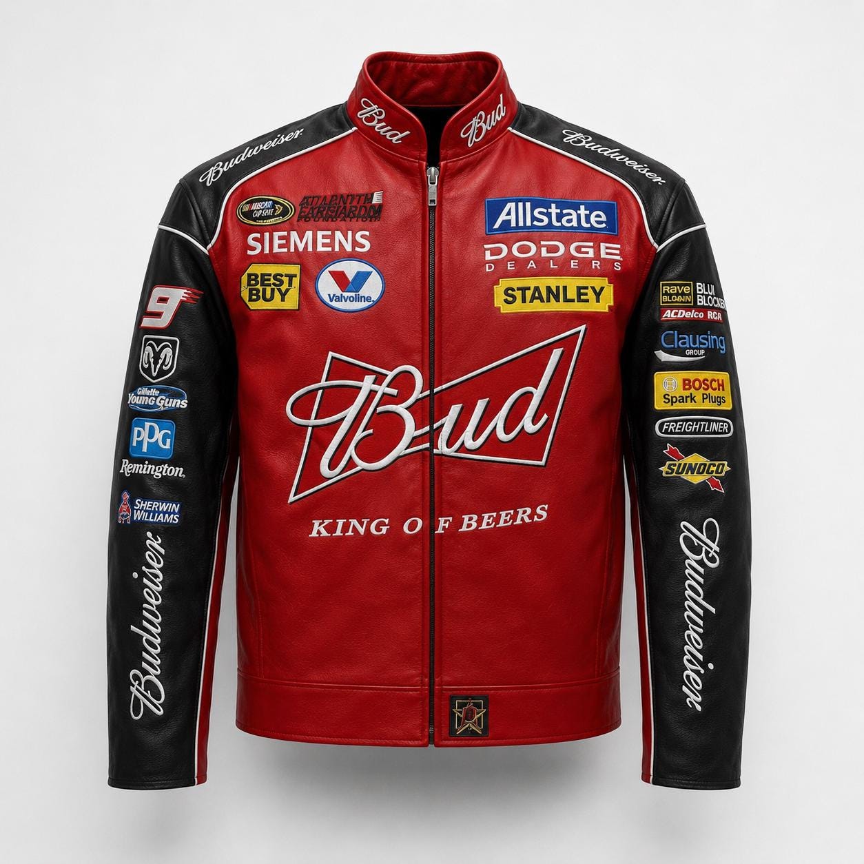 Mens Budweiser Leather Jacket - Etsy