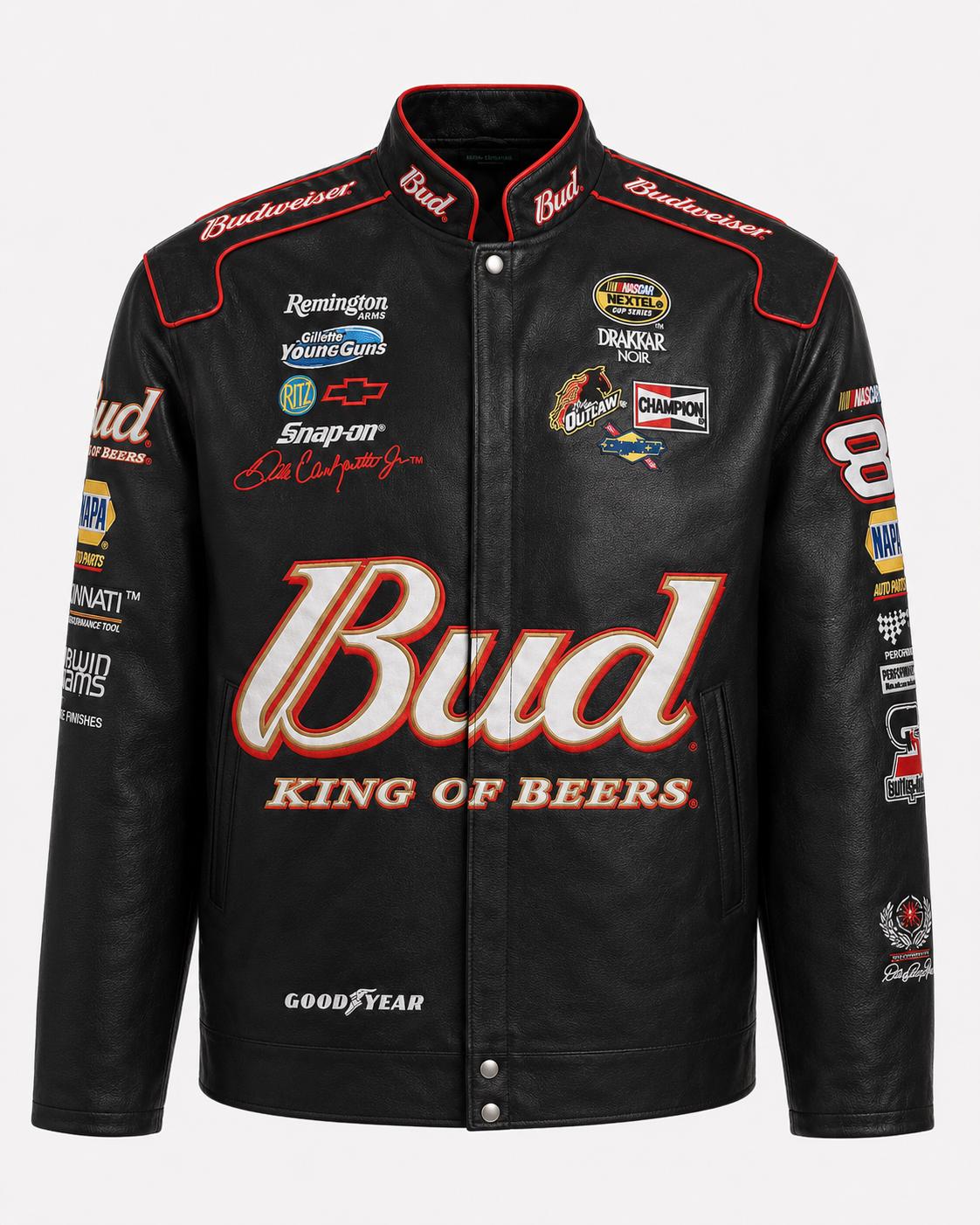 Mens Budweiser Leather Jacket - Etsy