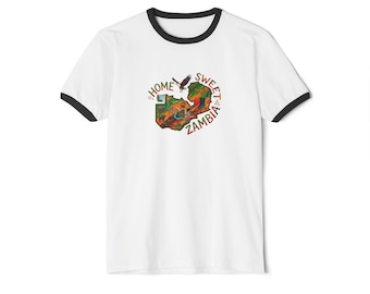 Zambia Unisex Cotton Ringer T-Shirt