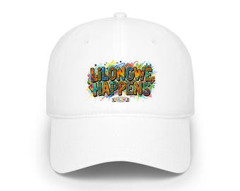 Lilongwe (Malawi) Happens Baseball Cap | Colorful Graffiti Text, Street Art Style