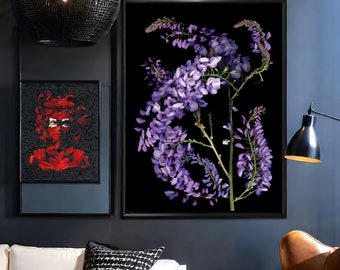 Garden Flower Poster - Curated Floral Art for Home & Gifts - Handmade Nature Wall Decor