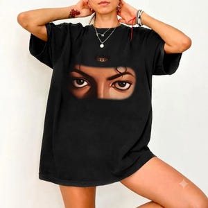 Michael Jackson Eyes T-Shirt, King of Pop Graphic Tee, Dangerous Album Era, Vintage MJ Fan Gift