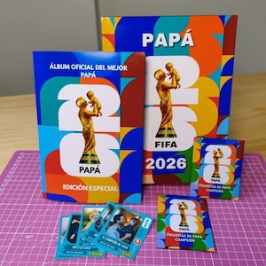 VM-album, Fars dag-album, Pappa-album, Superkomplett, Utskrivbar, Redigerbar, Canva, Anpassa dina klistermärken, Direktnedladdning
