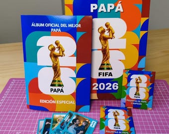 World Cup album, Father's Day album, Dad album, Super complete, Printable, Editable, Canva, Personalize your stickers, Instant Download