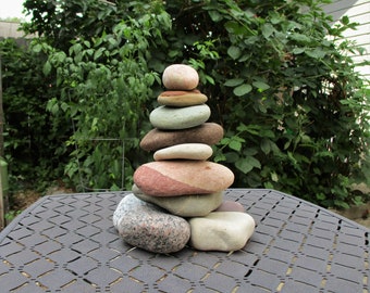 Natural Lake Michigan Stone Cairn Marker 440 Rock Cairn Zen Etsy