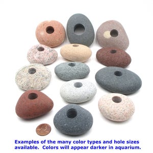Natural Stone Aquarium Live Plant Anchors from Great Lakes - Fish-Safe, Non-Toxic, Lead-Free Weights from Lake Superior and Lake Michigan