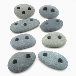 Natural Stone Aquarium Live Plant Anchor Weights: Great Lakes Rock with Multiple Holes - Fish-Safe and Lead-Free