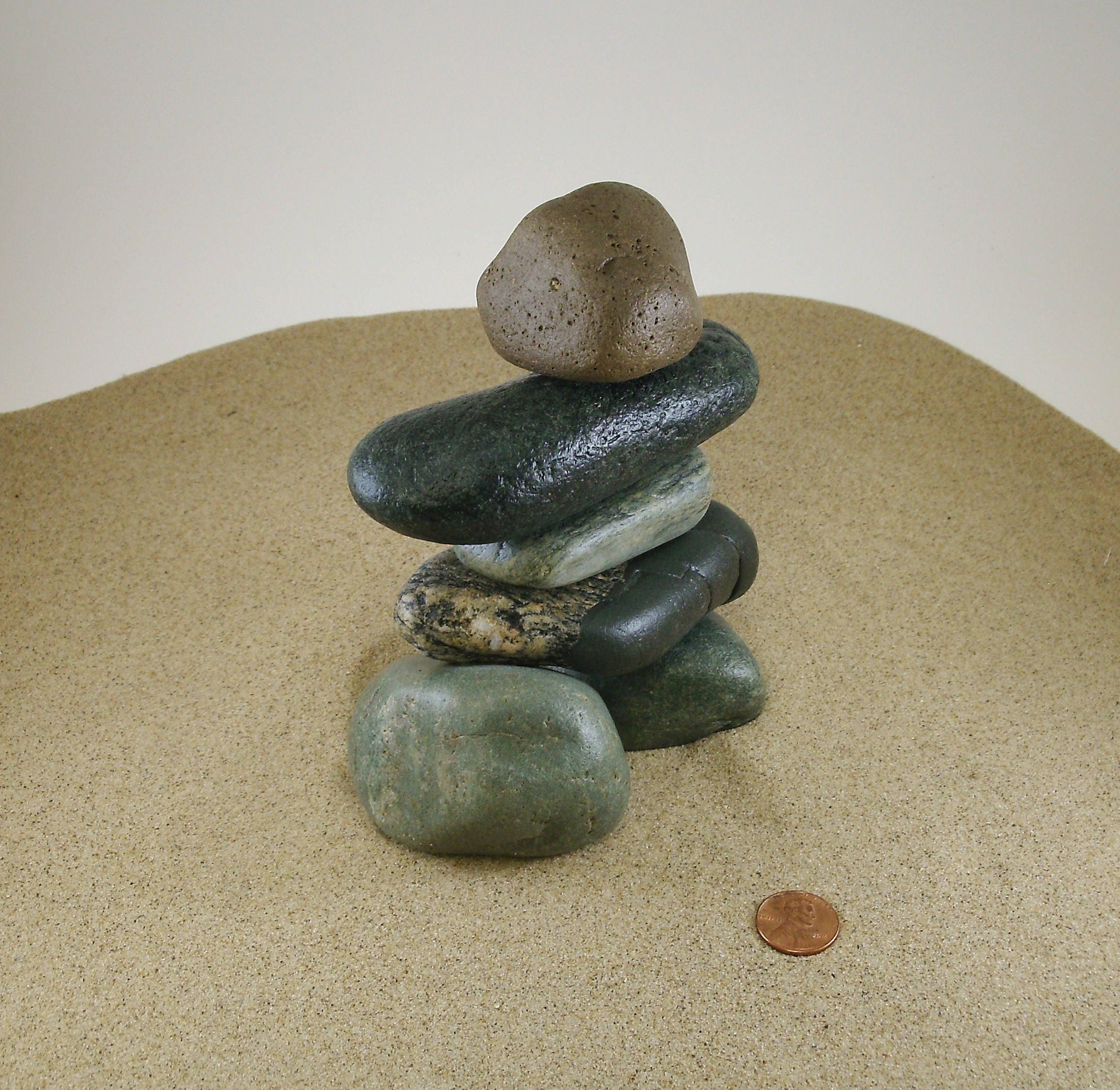 Inukshuk Style Lake Michigan Messenger Beach Stone Man Cairn Sculpture