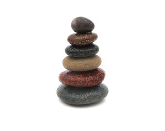 Aquarium Safe Beach Stone Cairn, Bonded Rock Cairn from Lake Superior, Aquarium and Terrarium Tank Art and Decor, Shrimp Tank, Fish Friendly