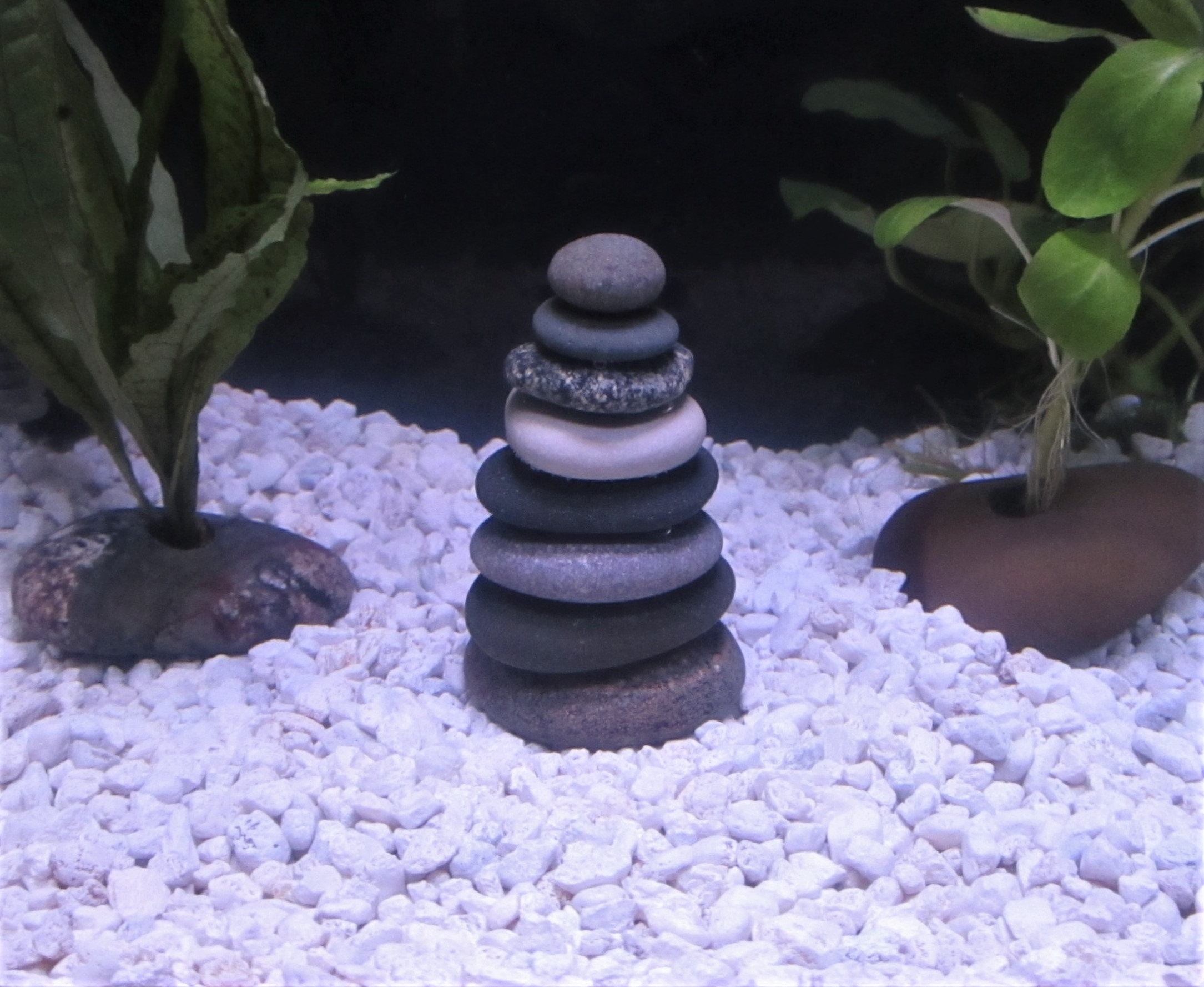 titel Je zal beter worden ketting Aquarium Safe Beach Stone Cairn from Lake Michigan, Zen Aquarium and  Terrarium Tank Art and Decor, Best for Neutral to High pH Aquariums