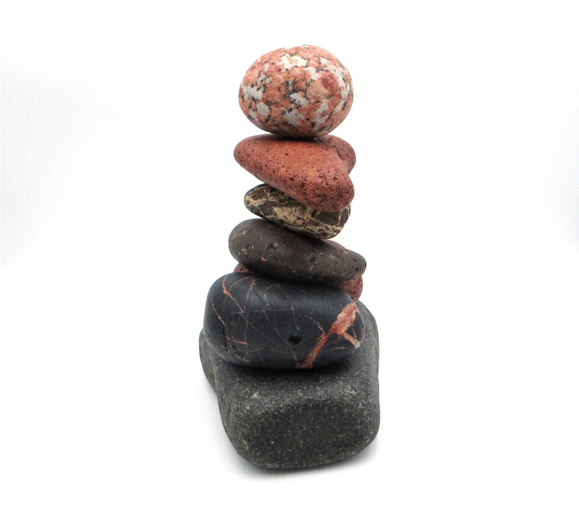 Large Inukshuk Rock Cairn from Lake Superior, Copper Harbor Stone Man