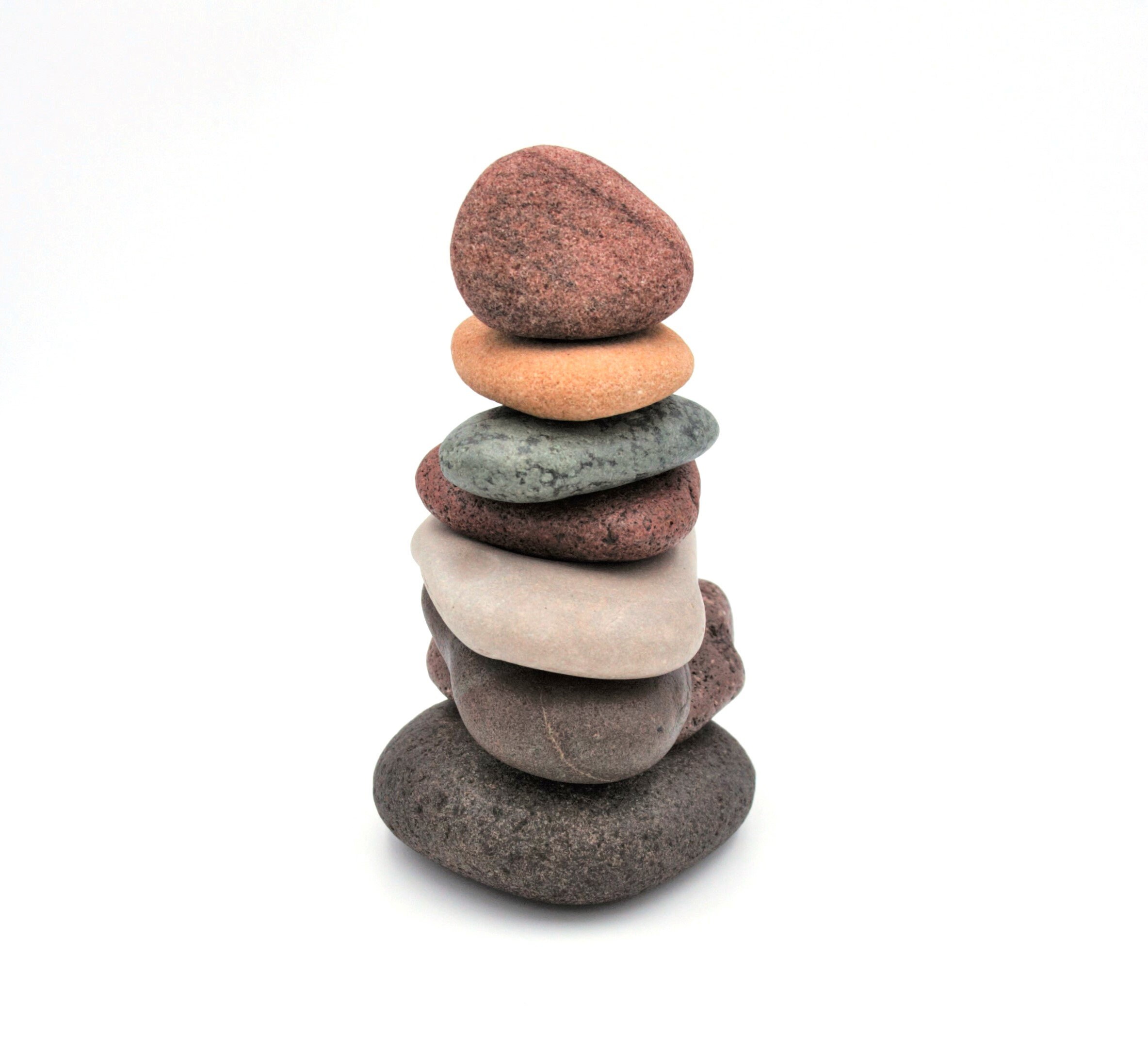 Pure Michigan Rock Cairn, Stone Cairn, Beach Stone Cairn 42, Natural Stone Stack Cairn, Nature