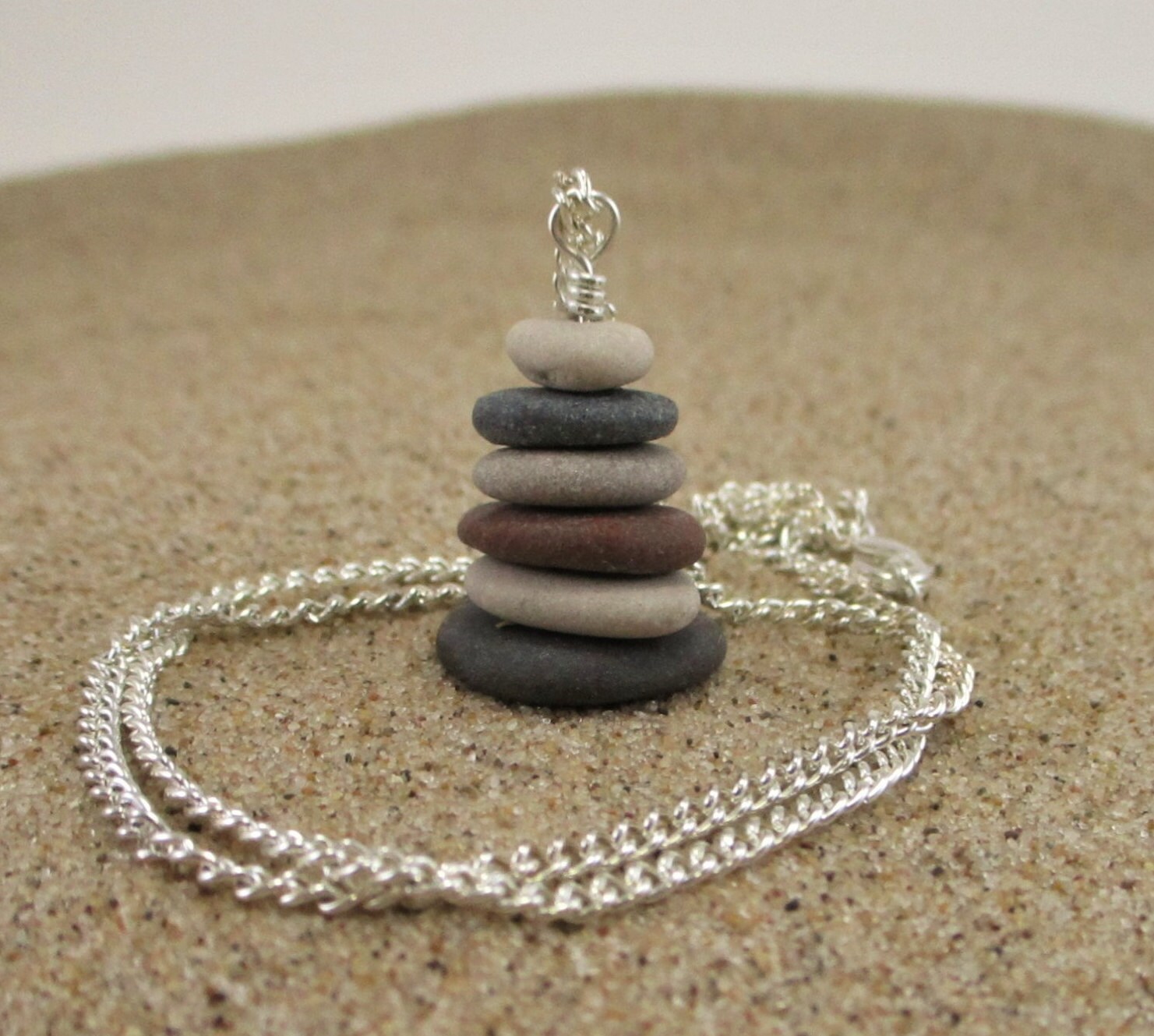 Cairn Necklace Silver main image 1