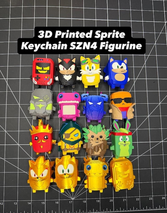 3D Printed Sprite Keychain Figurine | CHAPTER 7 SZN 4 Gamer Accessory