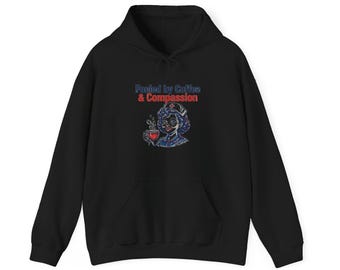 Fueled by Coffee & Compassion - Retro Nurse Hoodie