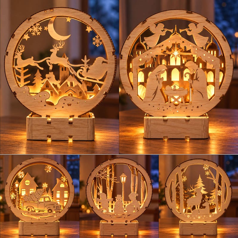 3d Wooden Christmas Decor - Etsy UK