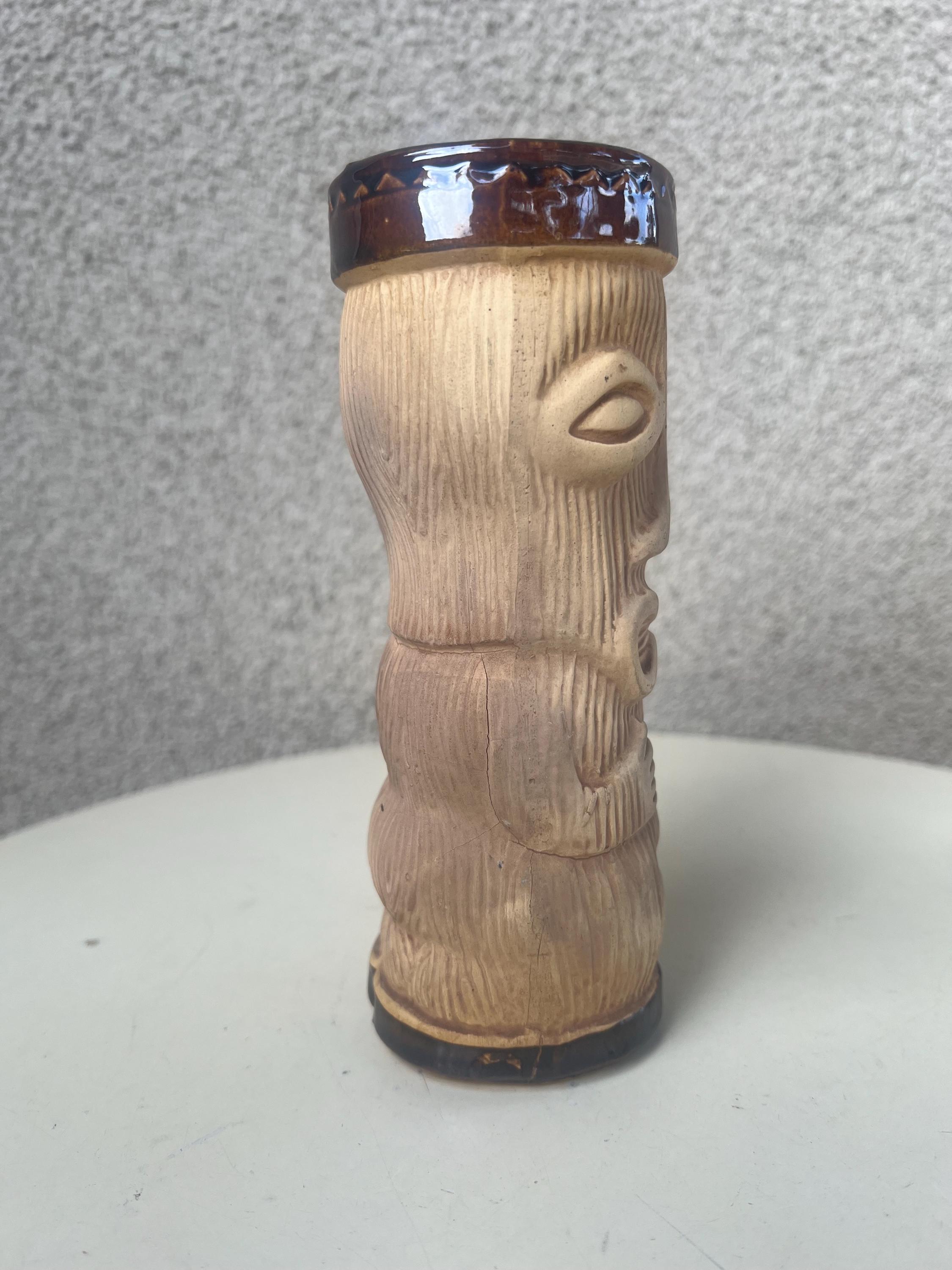 Vintage Tiki Mug Peanut Style Ceramic by Paul Marshall Products