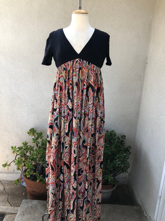 Vintage Gayle Kirkpatrick mod boho maxi dress bab… - image 8