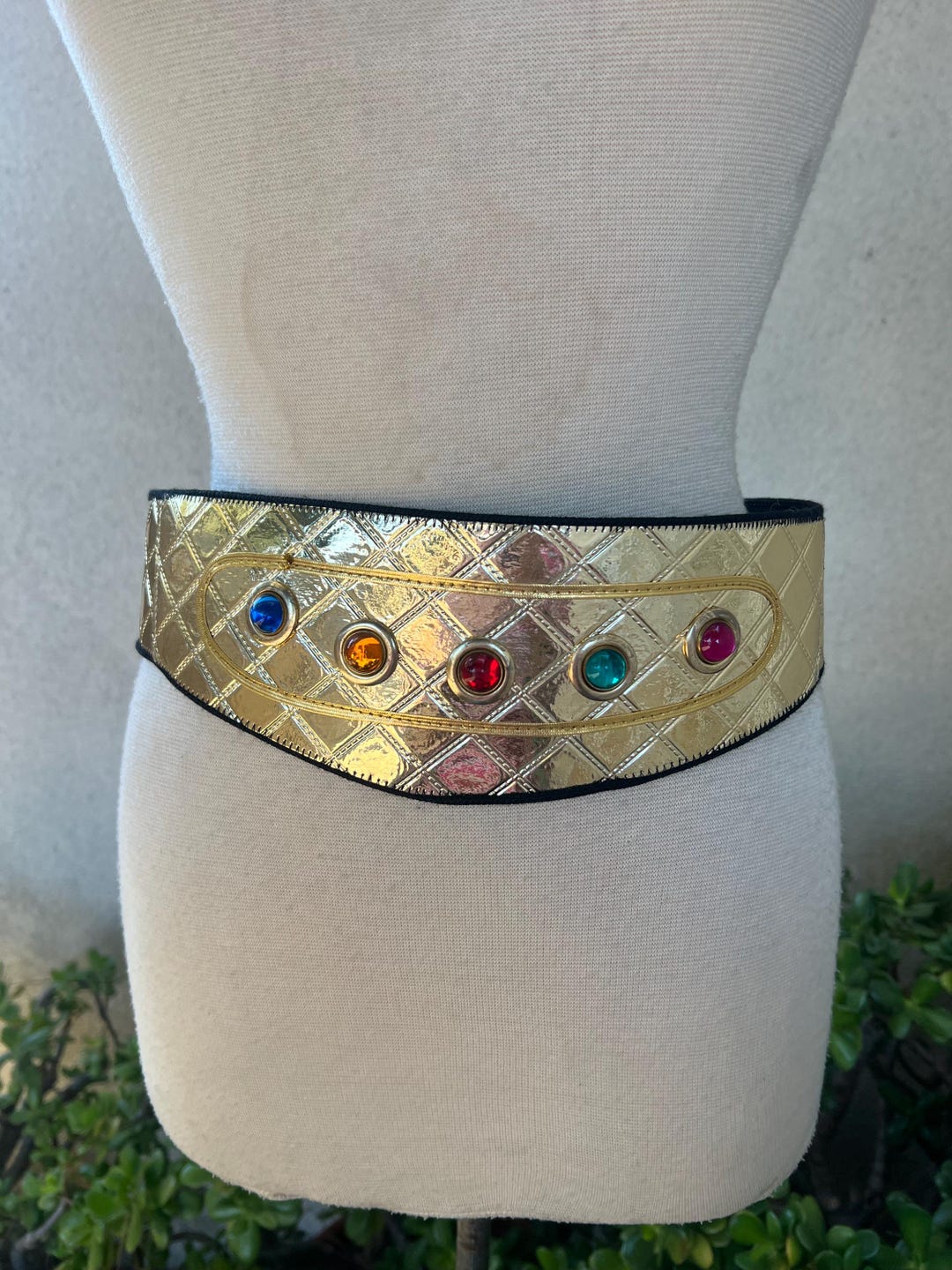 Metal & beads waist belt main image 0