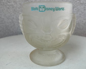 Vintage Walt Disney World tiki mug frosted mug size 4” x 5”